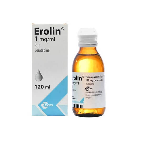 Erolin 1mg/ml Loratadine Egis Hungary (Lọ/120ml)