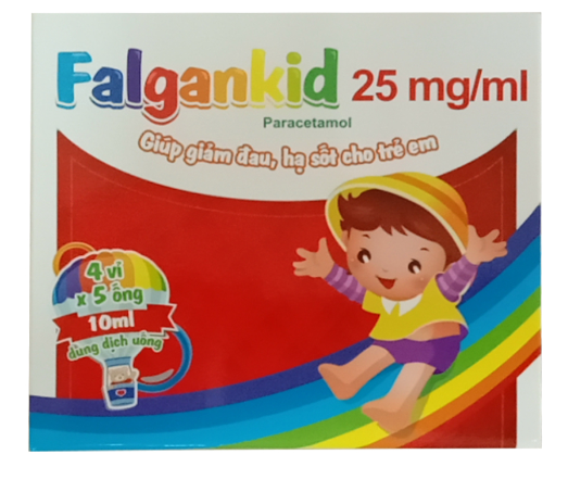 Falgankid Paracetamol 25mg/ml CPC1 Hà Nội (H/20o/10ml)