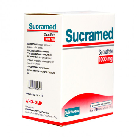 Sucramed Sucralfat 1000mg BRV Healthcare (H/30g/2.6g)