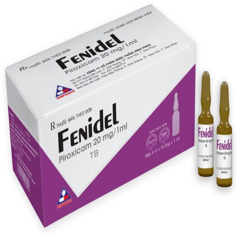  Fenidel Piroxicam 20mg/ml Vĩnh Phúc (H/10o/1ml)