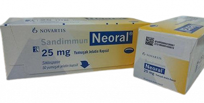 Neoral Ciclosporin 25mg Novartis (H/50v)