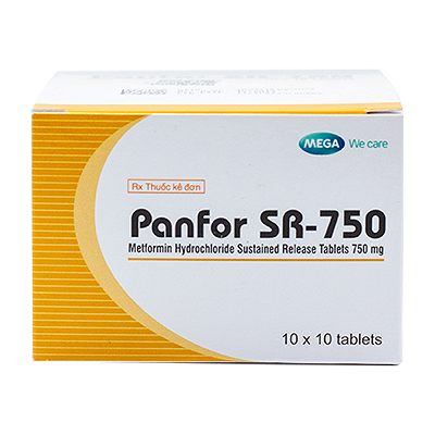 Panfor Sr Metformin 750mg Mega (H/100v) 