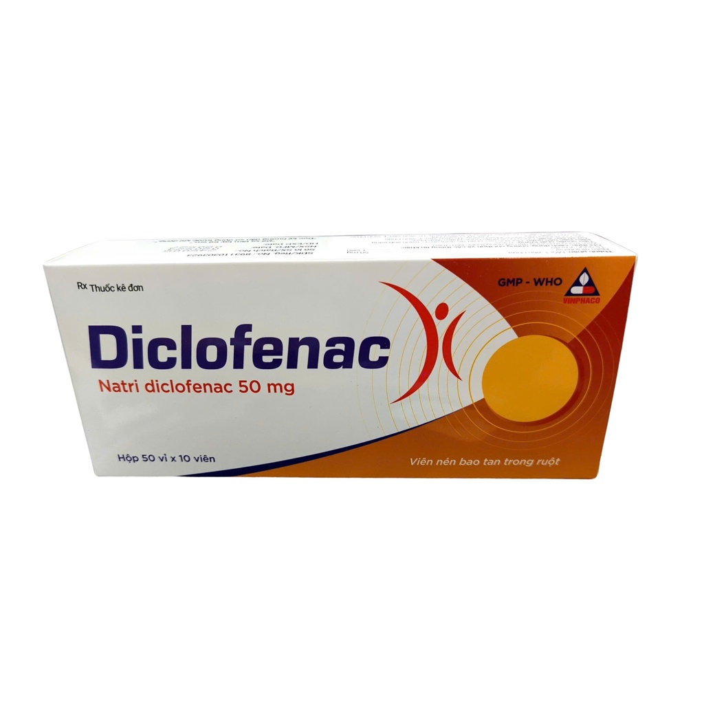 Diclofenac 50mg Vĩnh Phúc (H/500v)