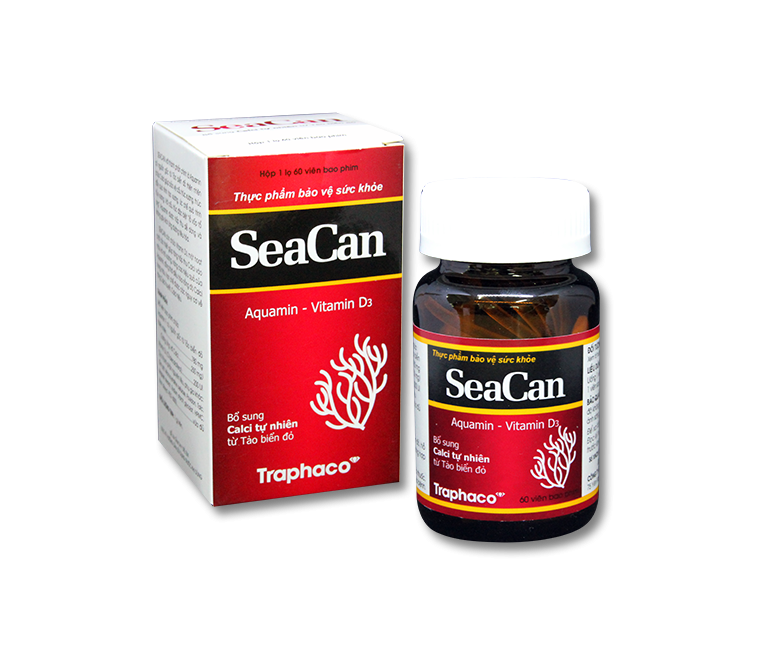 Seacan Aquamin Vitamin D3 Traphaco (Lọ/60v)