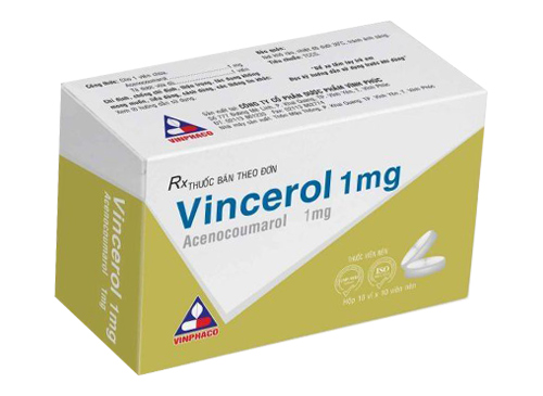 Vincerol Acenocoumarol 1mg Vĩnh Phúc (H/100v)