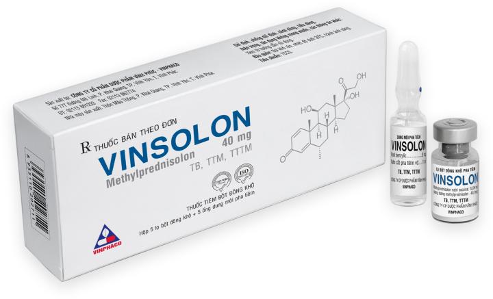 Vinsolon Methylprednisolon 40mg Vĩnh Phúc (H/10lọ)