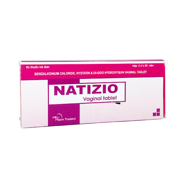  Natizio Nystatin 100.000IU Viên Đặt Phụ Khoa Thái Lan (H/10v)