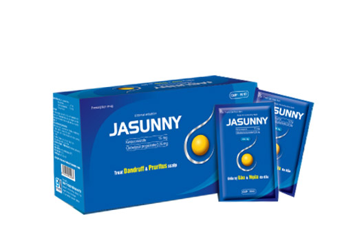 Dầu Gội Jasunny Ketoconazole 15mg Gia Nguyễn (H/50gói/5g) Date 09/2027