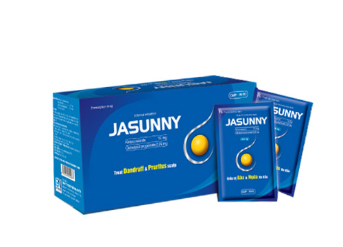 Dầu Gội Jasunny Ketoconazole 15mg Gia Nguyễn (H/50gói/5g)