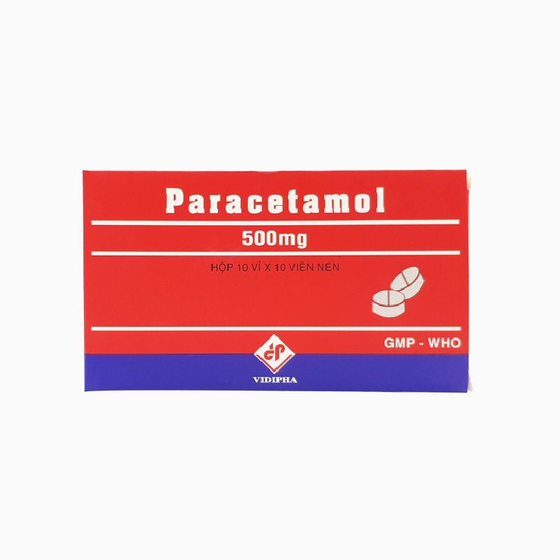 Paracetamol 500mg Vidipha (H/100v)