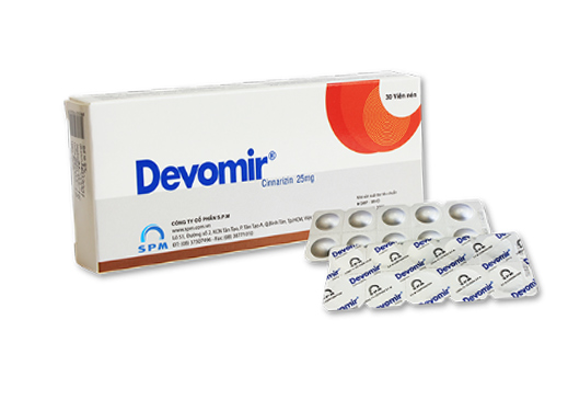 Devomir Cinnarizine 25mg SPM (H/30v)