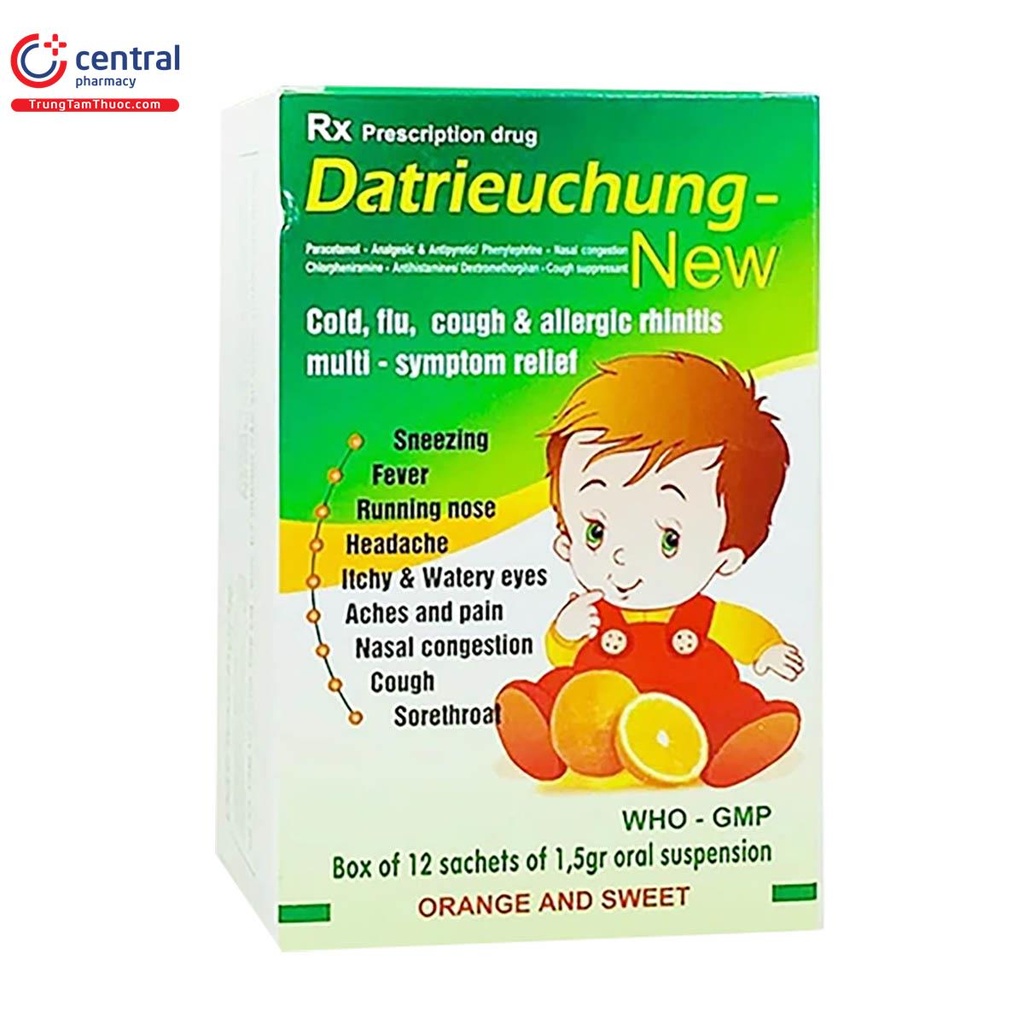 Datrieuchung New gói cốm TE TW1 Pharbaco (H/12gói/1.5g)