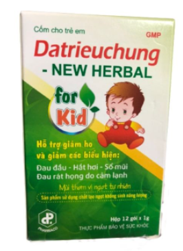 Datrieuchung New gói cốm TE TW1 Pharbaco (H/12gói/1g)