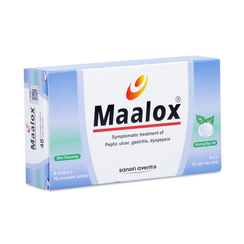 Maalox viên nén nhai Sanofi (H/48v)