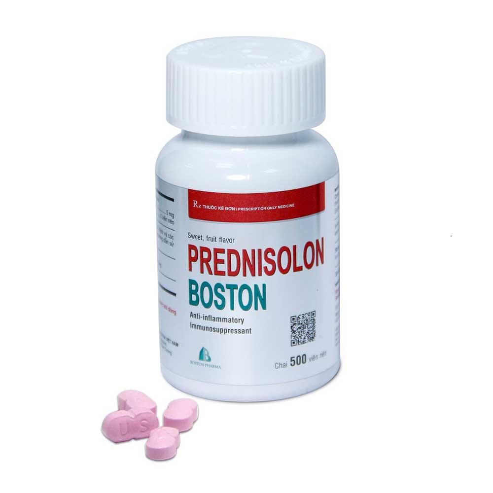  Prednisolon 5mg Boston (Lọ/500v)