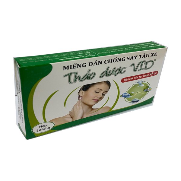 Dán chống say xe thảo dược VIO (H/2 miếng)