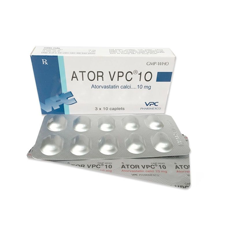 Ator VPC Atorvastatin 10mg Pharimexco (H/30v)