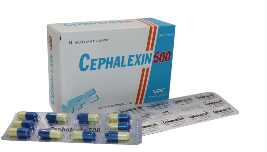 Cephalexin 500mg Cửu Long (H/100v)