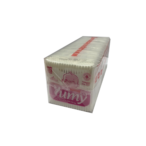 Tăm Bông Trẻ Em Gói Yumy (Bịch/12gói/100que)