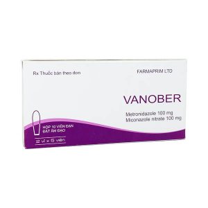 Vanober Metronidazole 100mg viên đặt Farmaprim (H/10v)