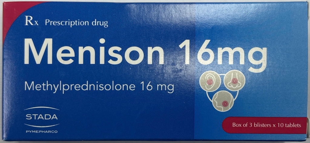 Menison Methylprednisolon 16mg Pymepharco (H/30v)