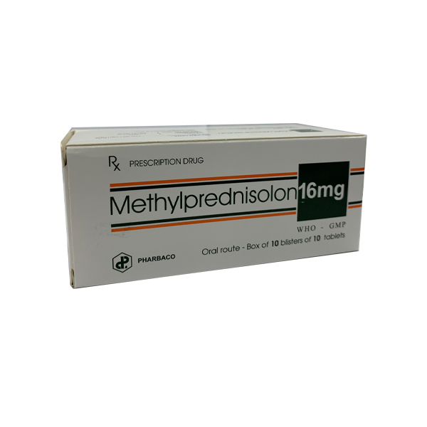 Methylprednisolon 16mg TW1 Pharbaco (H/100v)