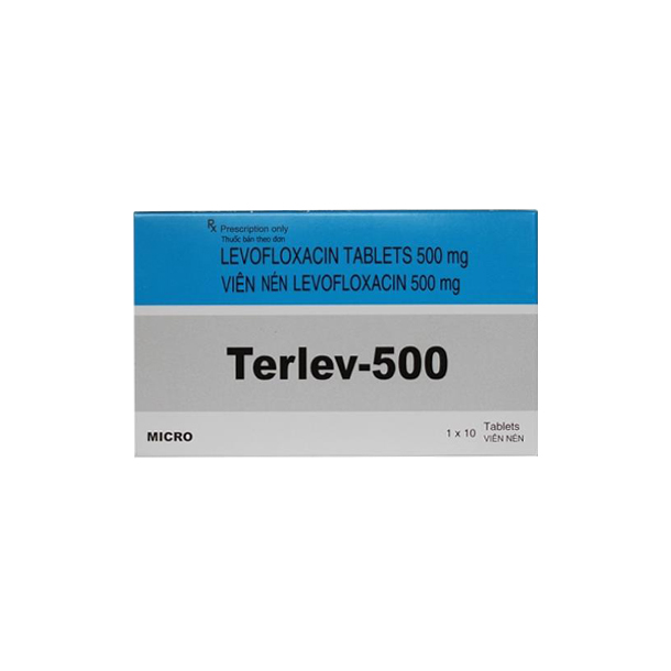 Terlev Levofloxacin 500mg Ấn Độ (H/10v)