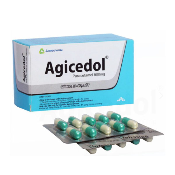 Agicedol Paracetamol 500mg Agimexpharm (H/100v)
