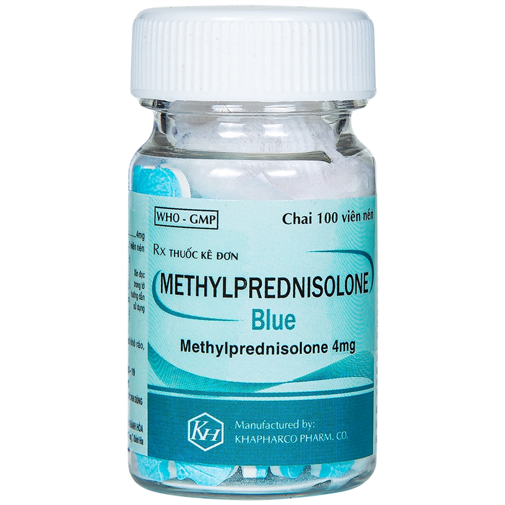 Methylprednisolone Blue 4mg Khánh Hòa (Lọ/500v)