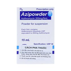 Azipowder Azithromycin 200mg/5ml Renata Banglades (Lọ/15ml )