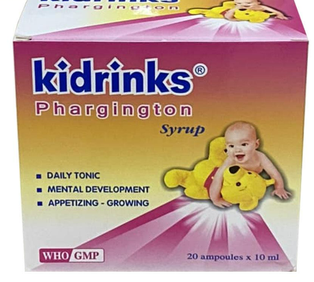 Kidrinks Phargington Siro bổ sung Vitamin NIC (H/20o/10ml) date 05/2025