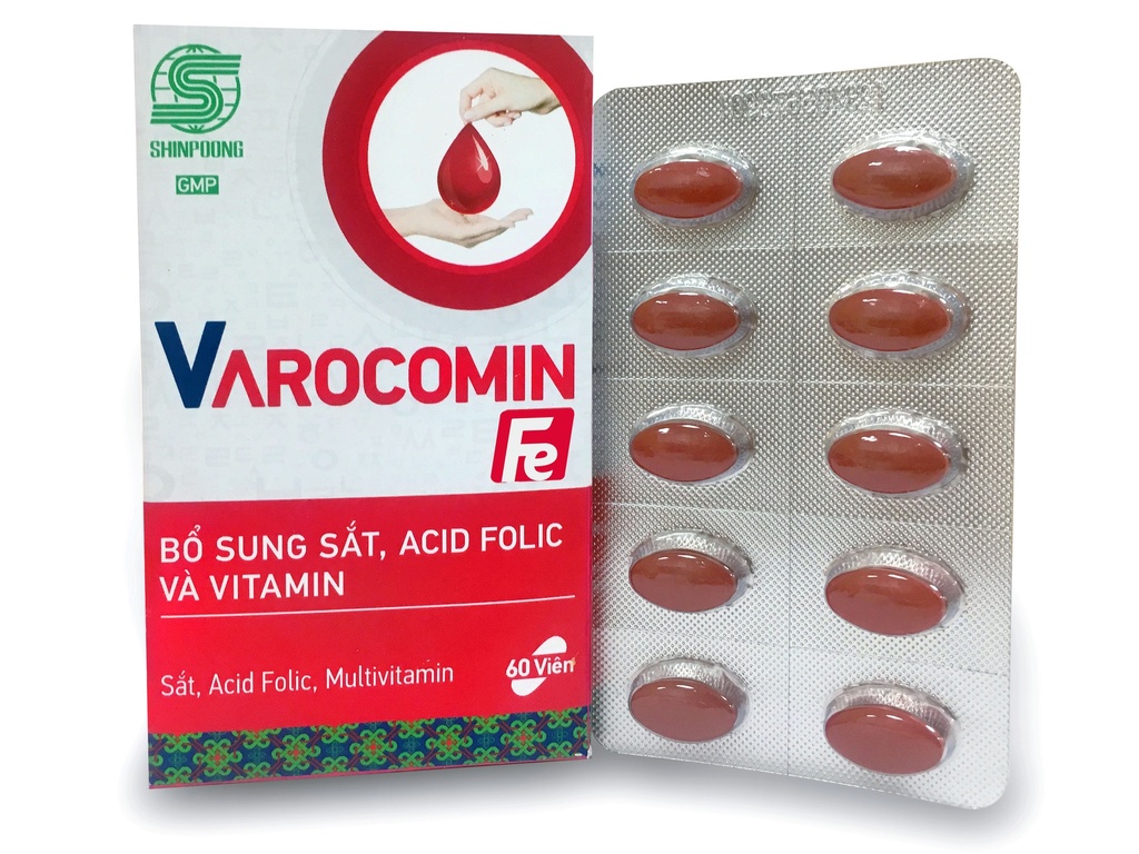 Vacomin Hevit Bổ Sung Sắt Và Vitamin Hàn Quốc (H/60v)