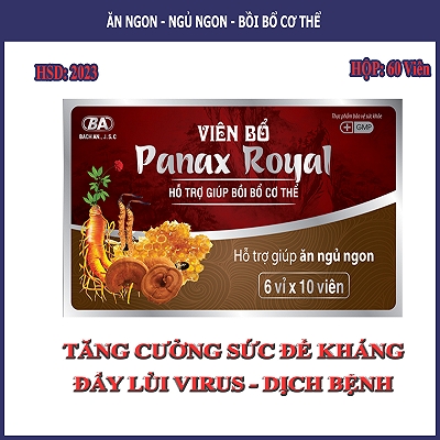 Panax Royal Tăng Cường Sức Đề Kháng Tradiphar (H/60v)