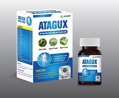 Atagux Hỗ Trợ Giảm Acid Uric Tradiphar (Lọ/50v)
