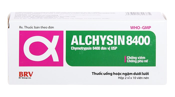 Alchysin Chymotrypsin 8400IU BRV Healthcare (H/20v)