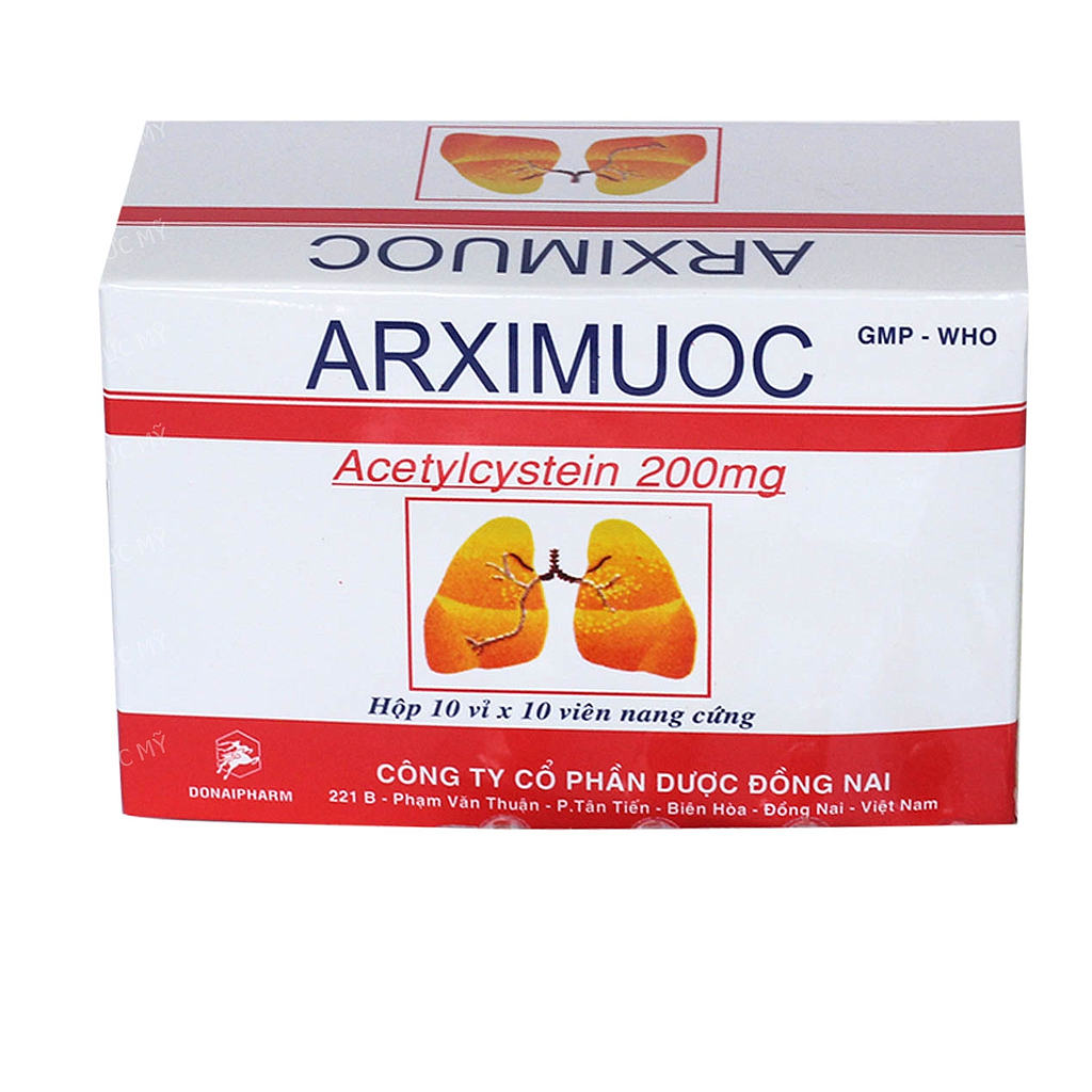  Arximuoc Acetylcystein 200mg Đồng Nai (H/100v)