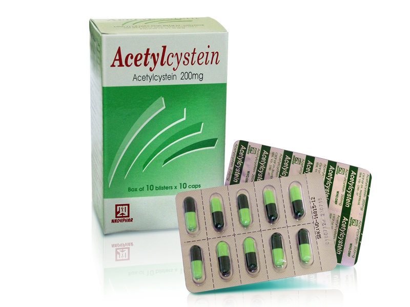 Acetylcystein 200mg DP 2/9 Nadyphar (H/100v)