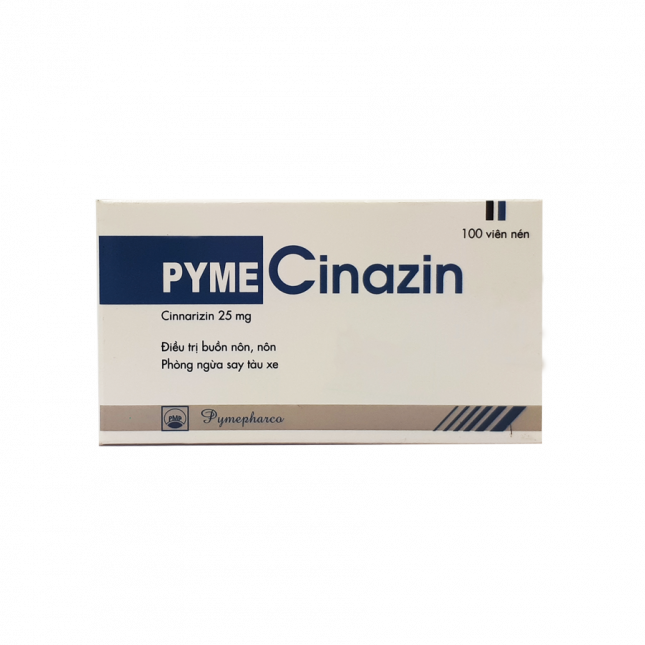 PymeCinazin 25mg Pymepharco (Lọ/100v)