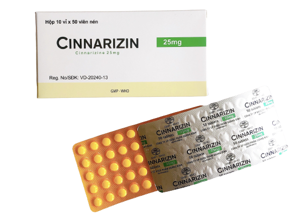 Cinnarizin 25mg Quảng Bình (H/500v)