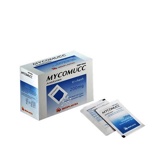 Mycomuc Acetylcystein 200mg Vị Chanh Mediplantex (H/30gói/2g)