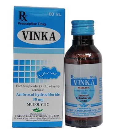 Vinka Ambroxol 30mg Uneson (Lọ/60ml)