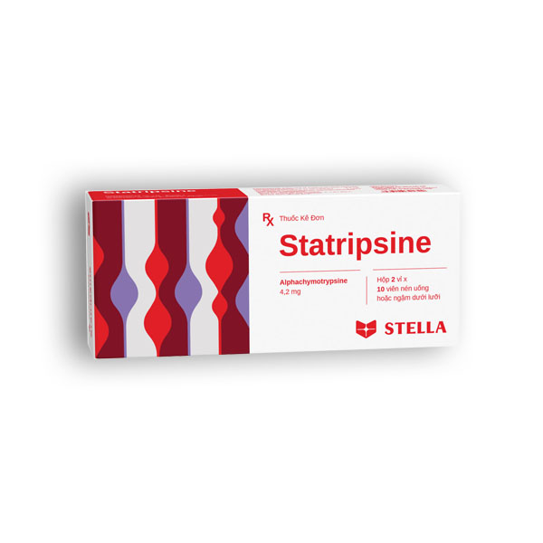 Statripsine Alphachymotrypsine 4,2mg Stella (H/20v) date 11/2025