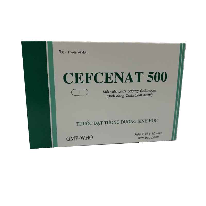 Cefcenat Cefuroxim 500mg Tiền Giang (H/20v)
