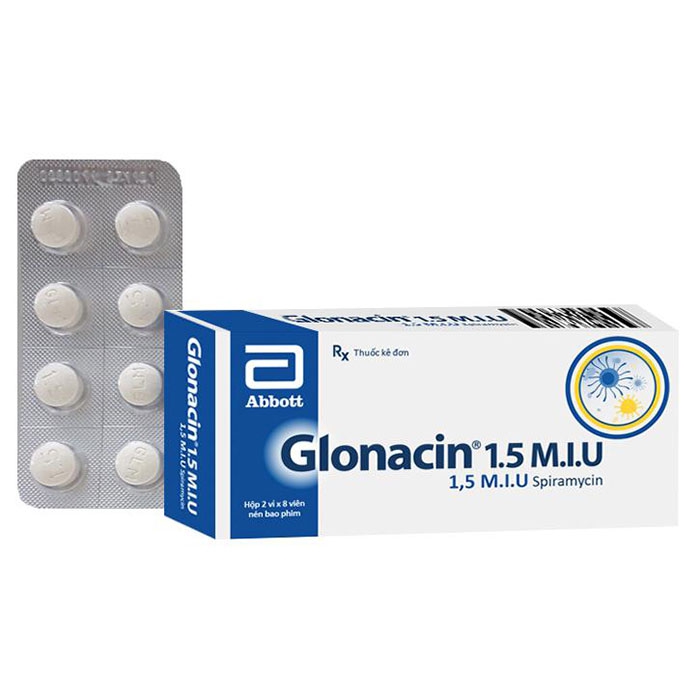 Glonacin Spiramycin 1.5 M.I.U Glomed (H/16v)