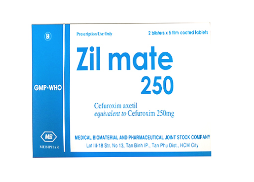 Zil mate Cefuroxim 250mg Mebiphar (H/10v)