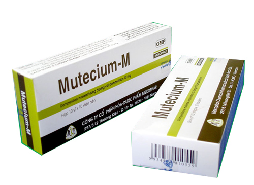 Mutecium M Domperidon 10mg Mekophar (H/100v) ( Motilium nội )