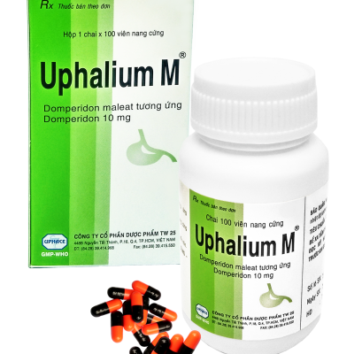 Uphalium M Domperidon 10mg TW25 (Lọ/100v)