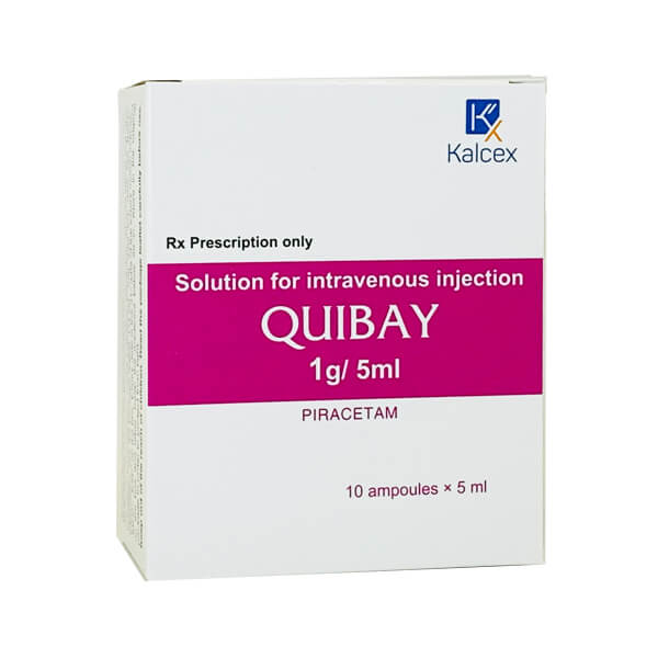 Quibay Piracetam 1g/5ml  Thuốc tiêm HBM Slovakia (H/10o)