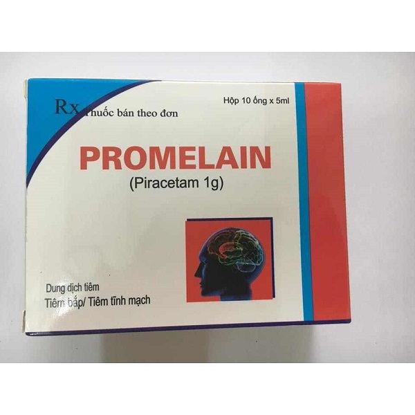 Promelain Piracetam 1g tiêm Trung Quốc (H/10o/5ml)