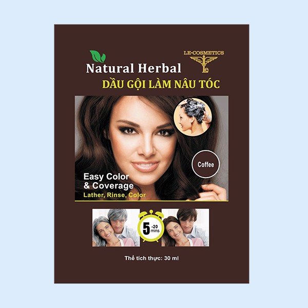 Natural Herbal nhuộm nâu Con Tra (H/10gói)